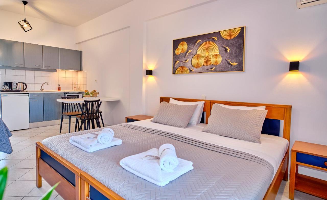 Logas Beach Studios Peroulades  Dış mekan fotoğraf