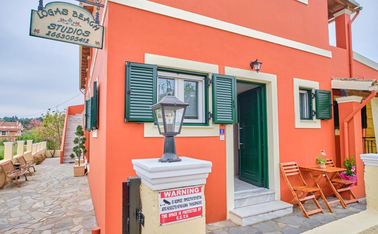 Logas Beach Studios Peroulades  Dış mekan fotoğraf